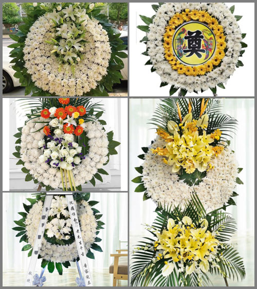 辽宁大连庄河市桂云花满族乡横道河村花圈速递